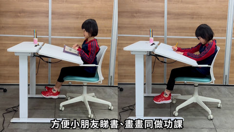 Foldable standing desk suitable for kids
