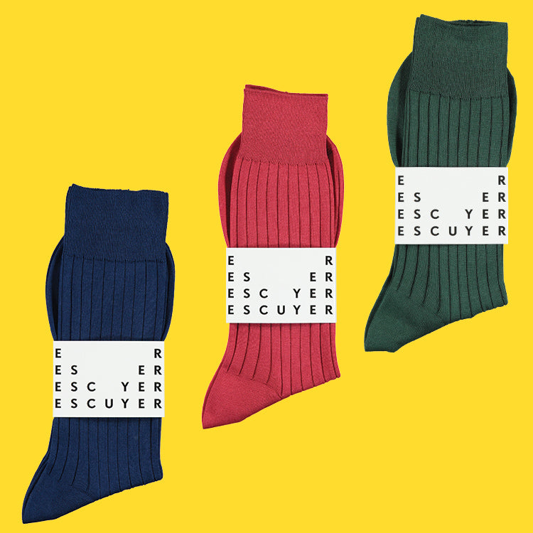 Fil d'Ecosse Socks, 100% Cotton socks, Escuyer