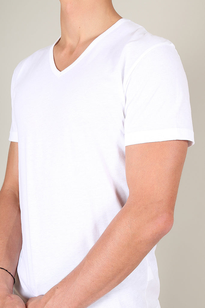 the perfect v-neck white t-shirt