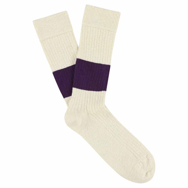 Melange Band Socks - Ecru / Khaki – Escuyer