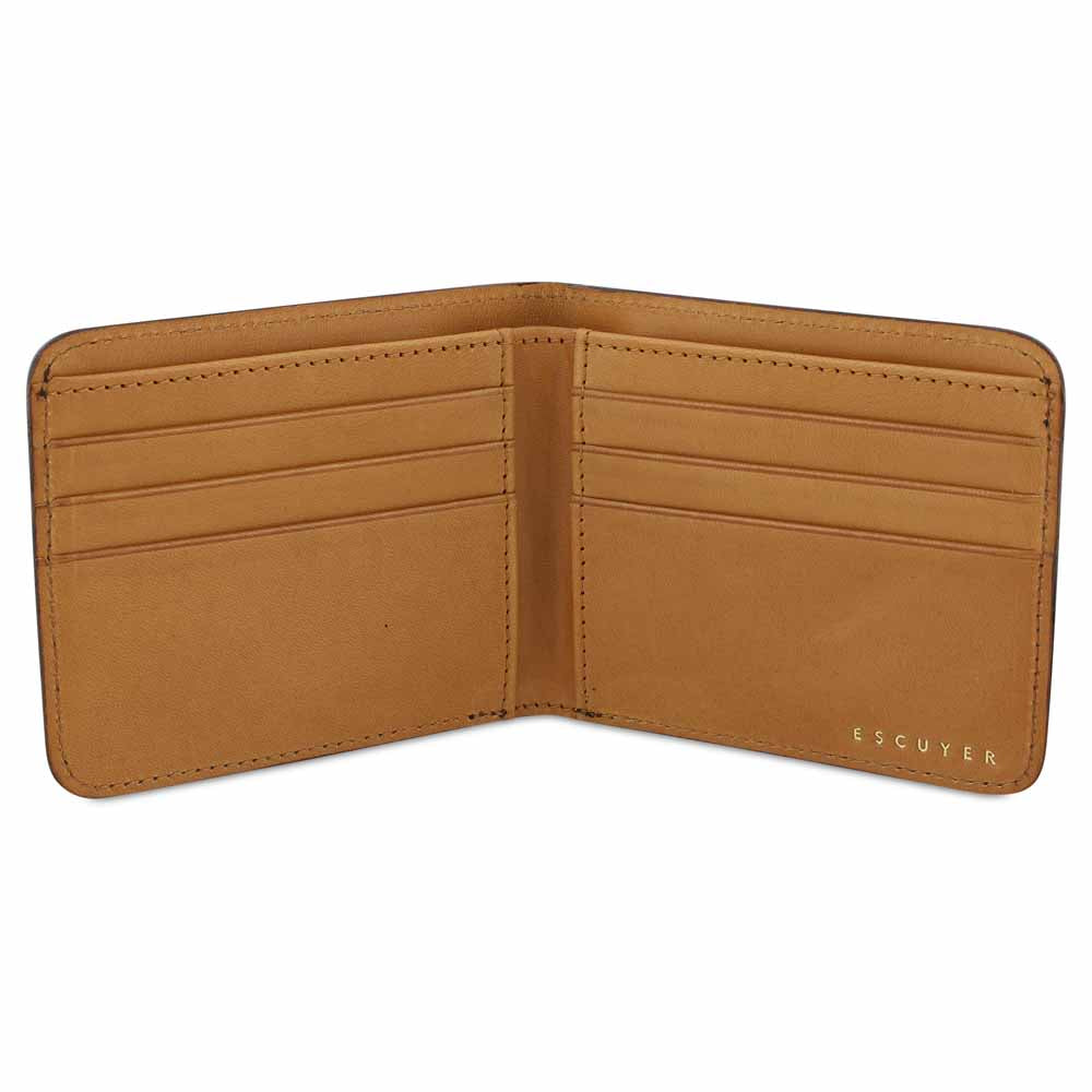 Leather Billfold Wallet - Khaki / Natural ? Escuyer