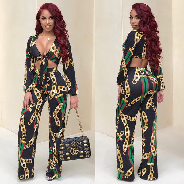 Gold Chains Two Piece Set – Nikkiz Necessitiez