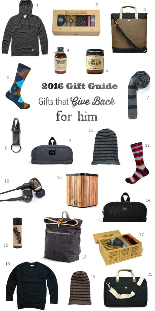 Gifts That Give Back // For Him 