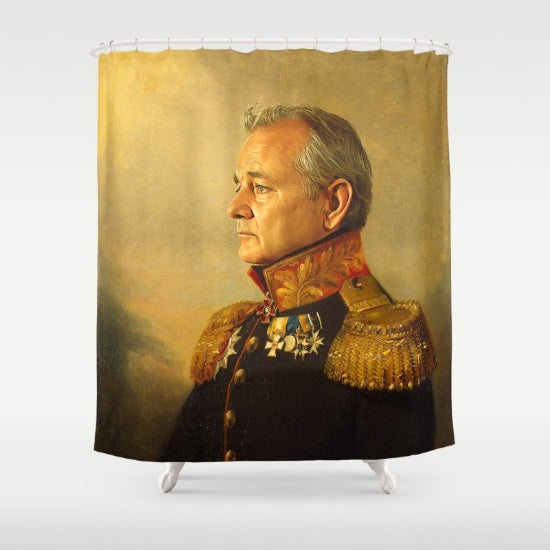 15 Easy Ways to Curate a Conscious Home // Shop for home goods that give back // Bill Murray Shower Curtain