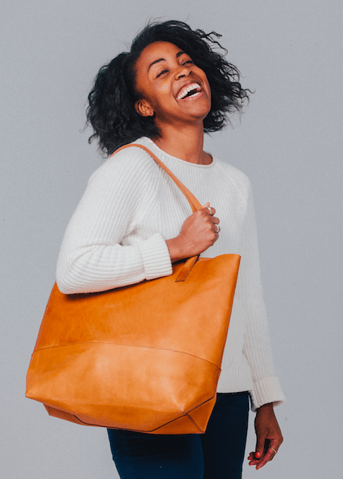 mamuye leather tote