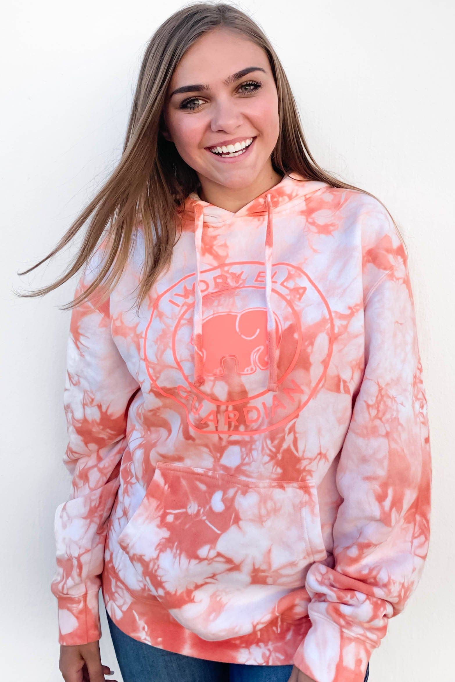 Black Friday Tie Dye Hoodies Ivory Ella