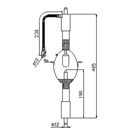 Osram 69205 HBO 500 W/A  500 Watt, Mercury Short Arc, Double