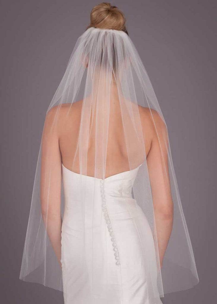 plain wedding veil