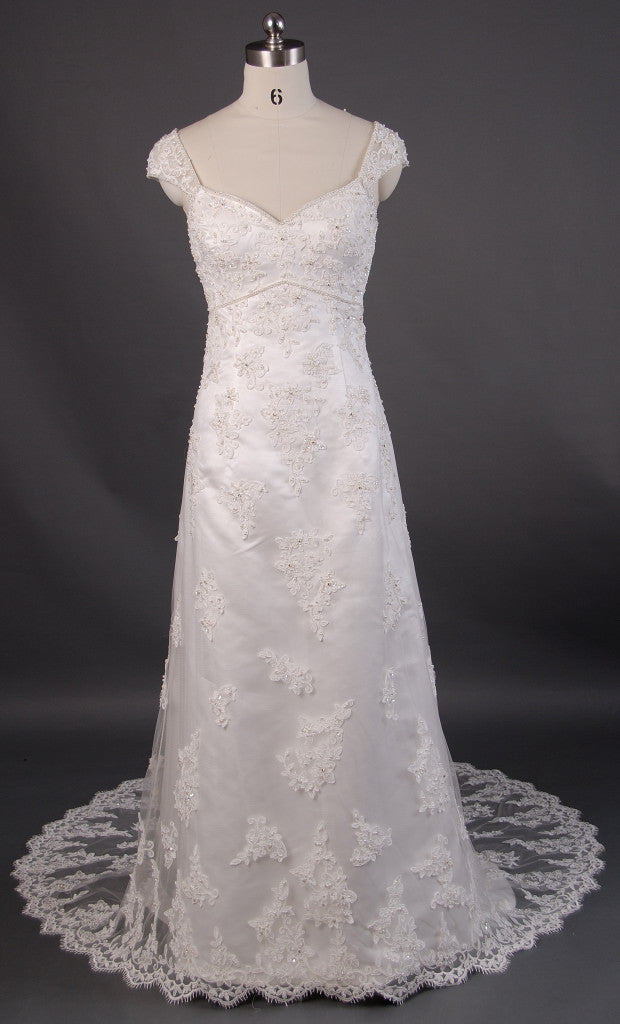 lace empire wedding dress