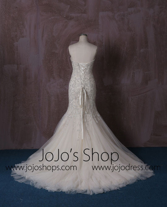 Strapless Mermaid Wedding Dress With Beaded Embroideries Qt815004 Jojo Shop 5016