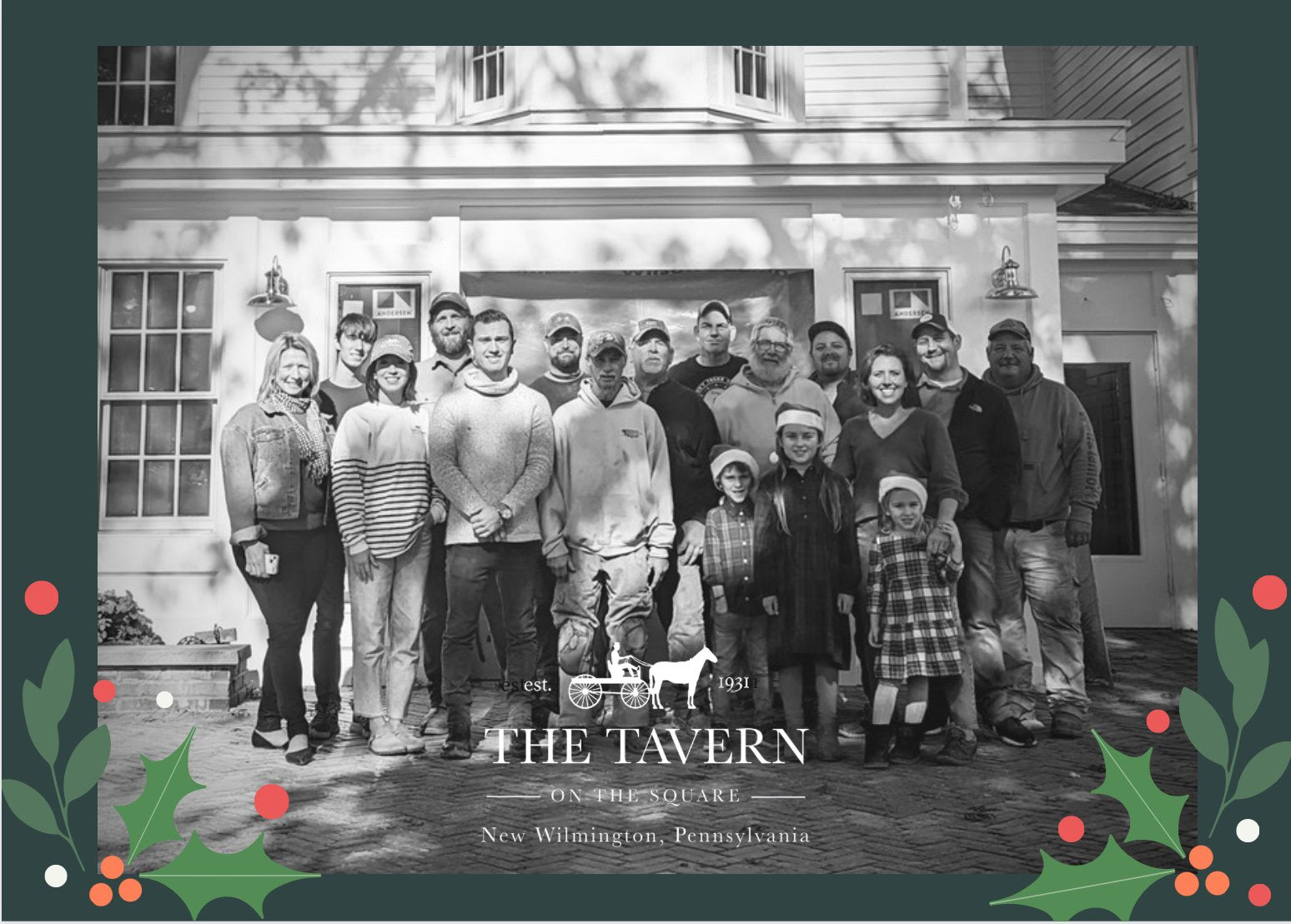 Happy Holidays from the hardworking Tavern Team!