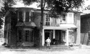 Earliest photograph of 108 N. Market Street, later The Tavern on the Square in New Wilmington, Pennsylvania.