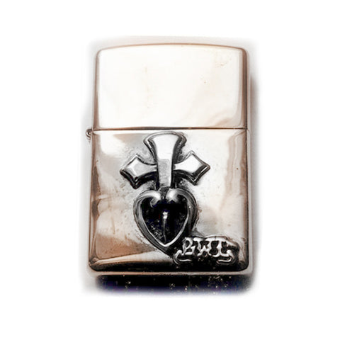 Rudyard Kipling Utilfreds Allergi Lighter with Pierced Heart - Bill Wall Leather Inc.