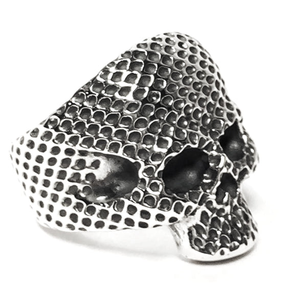 Large Forehead Skull Ring Mesh - Bill Wall Leather Inc.