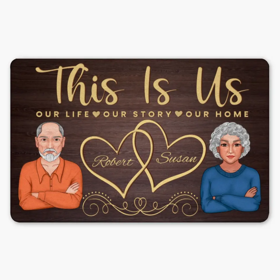 This Is Us Our Life Our Story Our Home - Personalized Doormat
