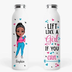 Lift Like A Girl - Personalized Water Bottle - Prints Avenue