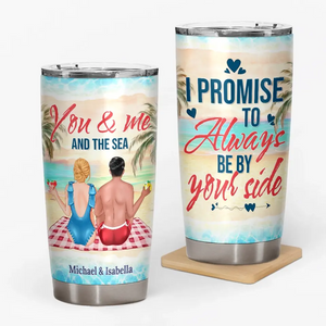 I Promise To Always Be By Your Side - Personalized 20 oz Tumbler - Prints Avenue