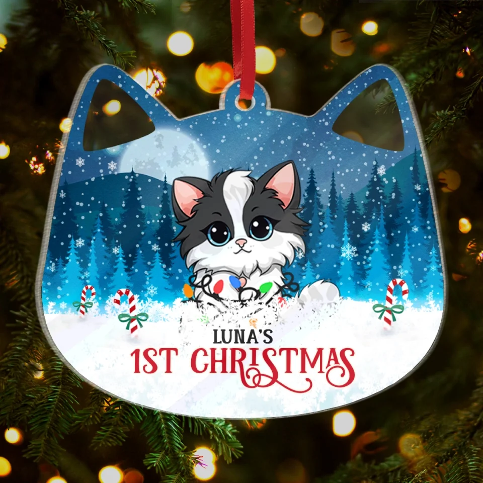 My Cat's First Christmas - Personalized Ornament