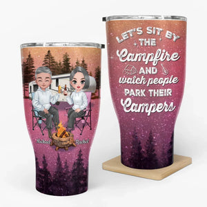 Husband And Wife Camping - Personalized 30 oz Tumbler - Prints Avenue
