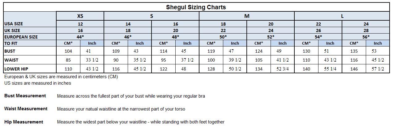 Size Chart: Find Your Perfect Fit