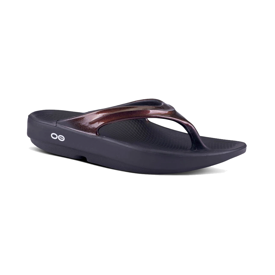 OOfos Thong Black/Cabernet 