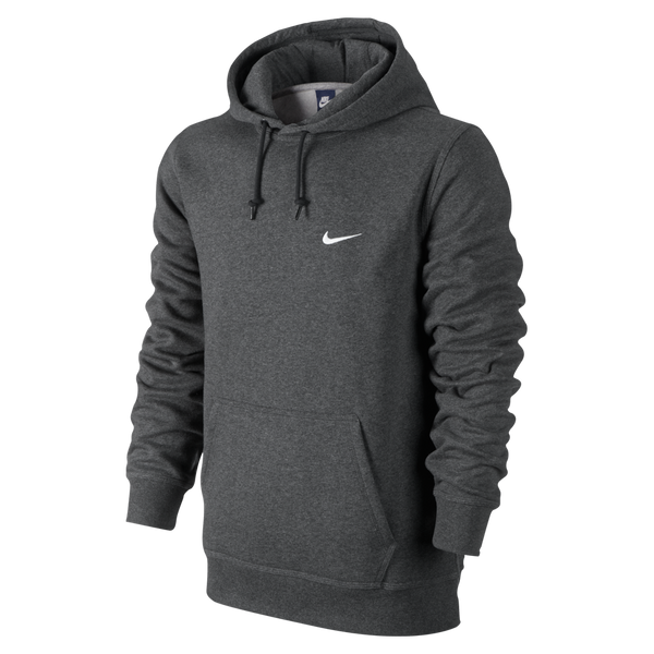 Download Nike Men's Club Swoosh Hoodie Charcoal Heather - Play ...