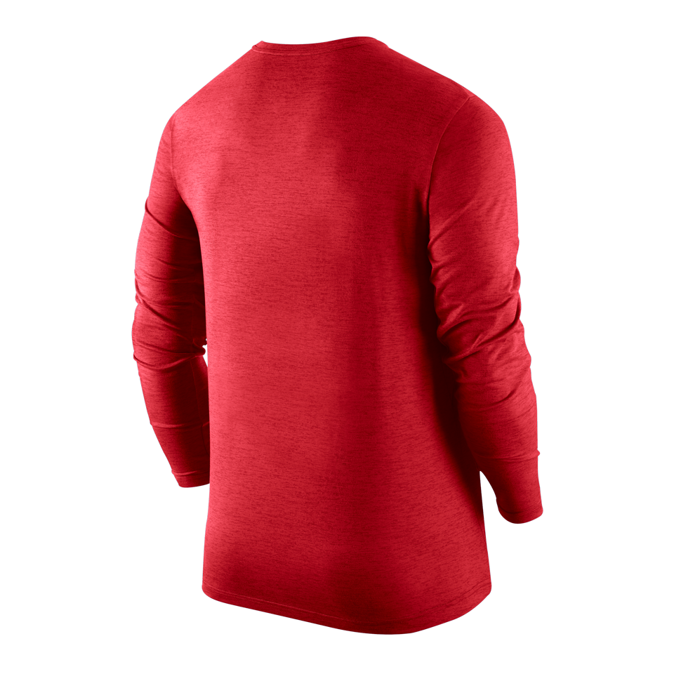 red dri fit long sleeve