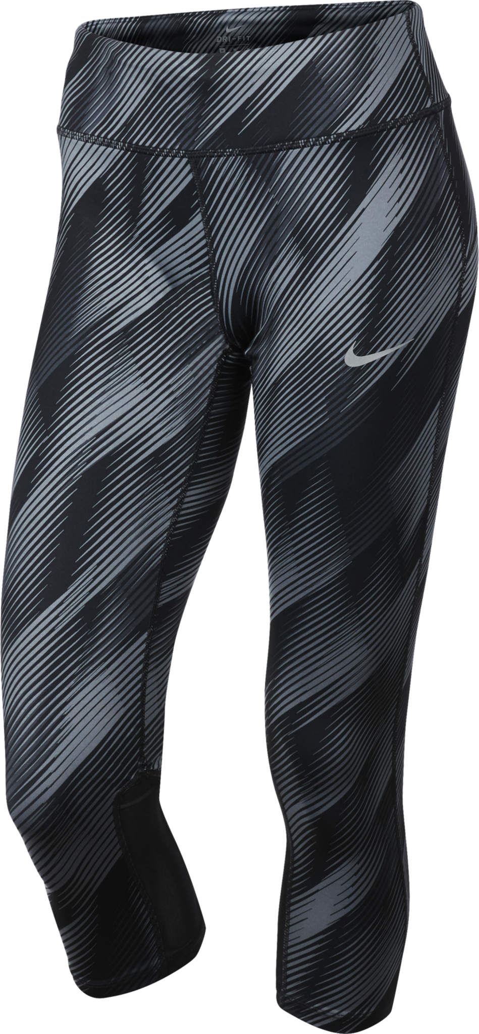 Power Epic Run Crop Pant Black Print 