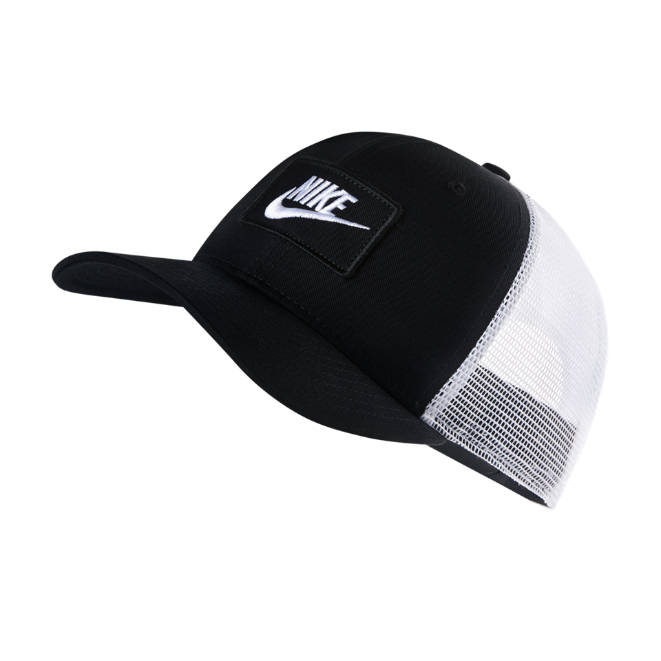 nike black and white hat