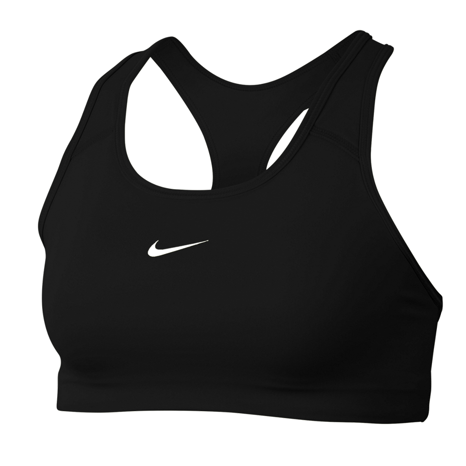 Nike Women's Dri-FIT Swoosh Medium-Support 1-Piece Pad Sports Bra Blac