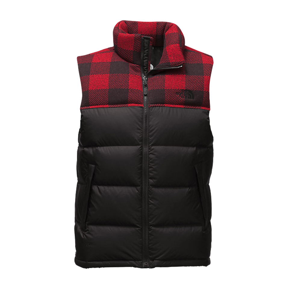 north face red plaid jacket