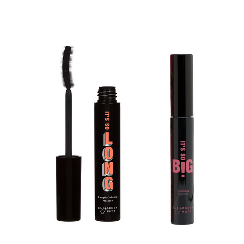 Two mascaras for long and voluminous lashes