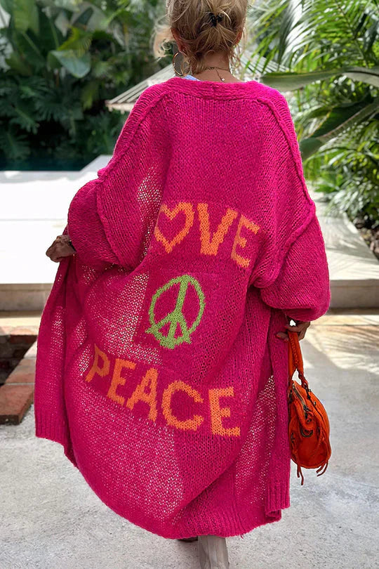 Product Image for DMT | PEACE MODISCHE STRICKJACKE, Rosa / S/M