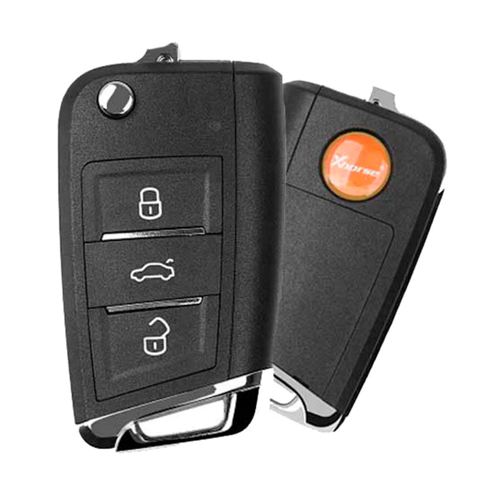Xhorse - XEMQB1EN - Super Remote / MQB Style / 3-Button Universal Flip Key / VVDI Super Chip for VVDI Tools