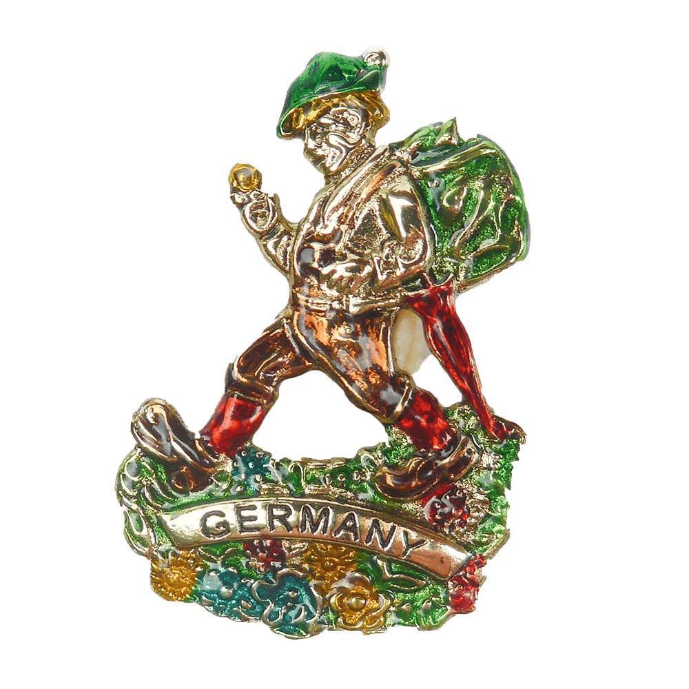 Alpine Hiker German Themed Fedora Hat Pin