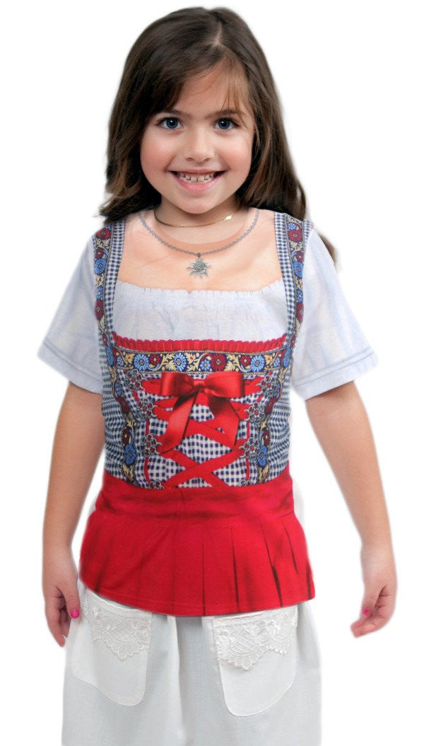 German Costume Youth Dirndl Realistic Faux Shirt – GermanGiftOutlet