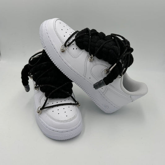 Nike Air Force 1 Black “Rope Laces Black” – EV8 SoCal