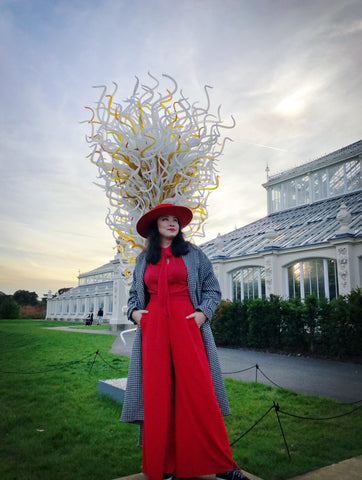 Art and Fashion 3 YUAN LI LONDON Millinery at Chihuly Kew Garden Exhibition