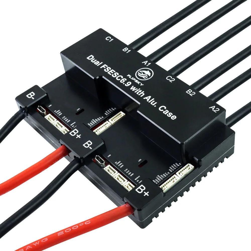 Brushless DC Motor Speed Controller FLIPSKY Dual FSESC6.9 100A base on