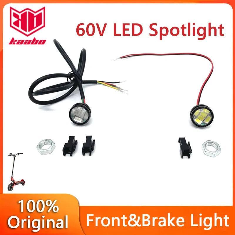 Original 60V LED Spotlight for Kaabo Mantis 10 E-Scooter Deck Front