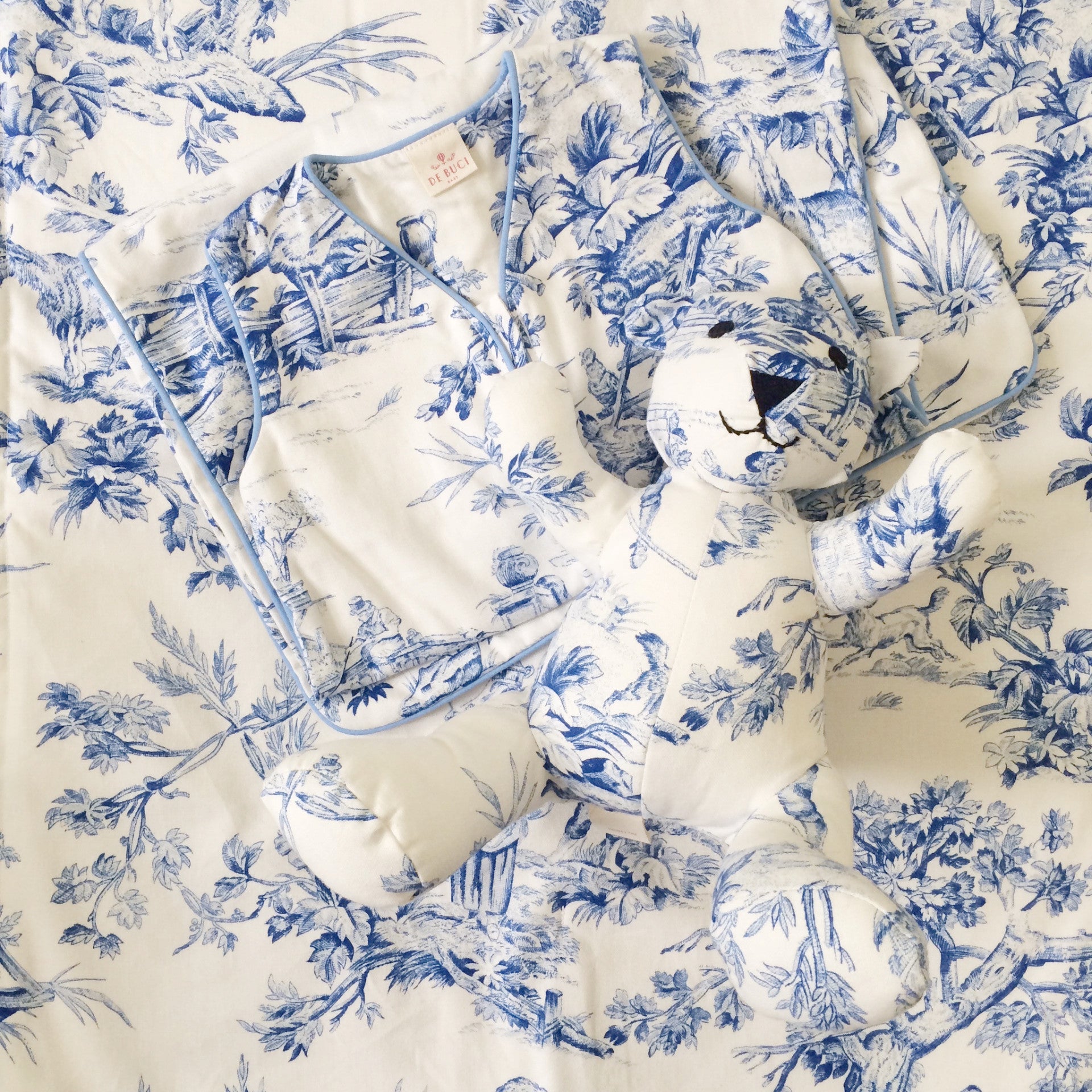 Crib Sheet in Toile Cotton