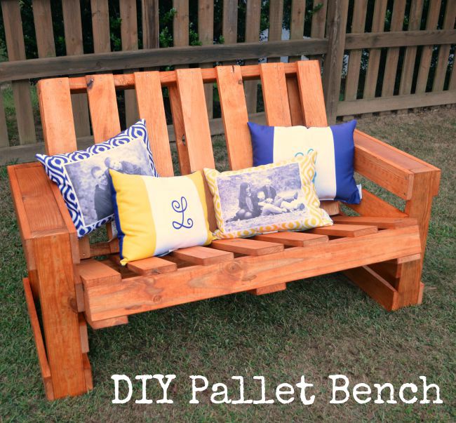 DIY Pallet Bench