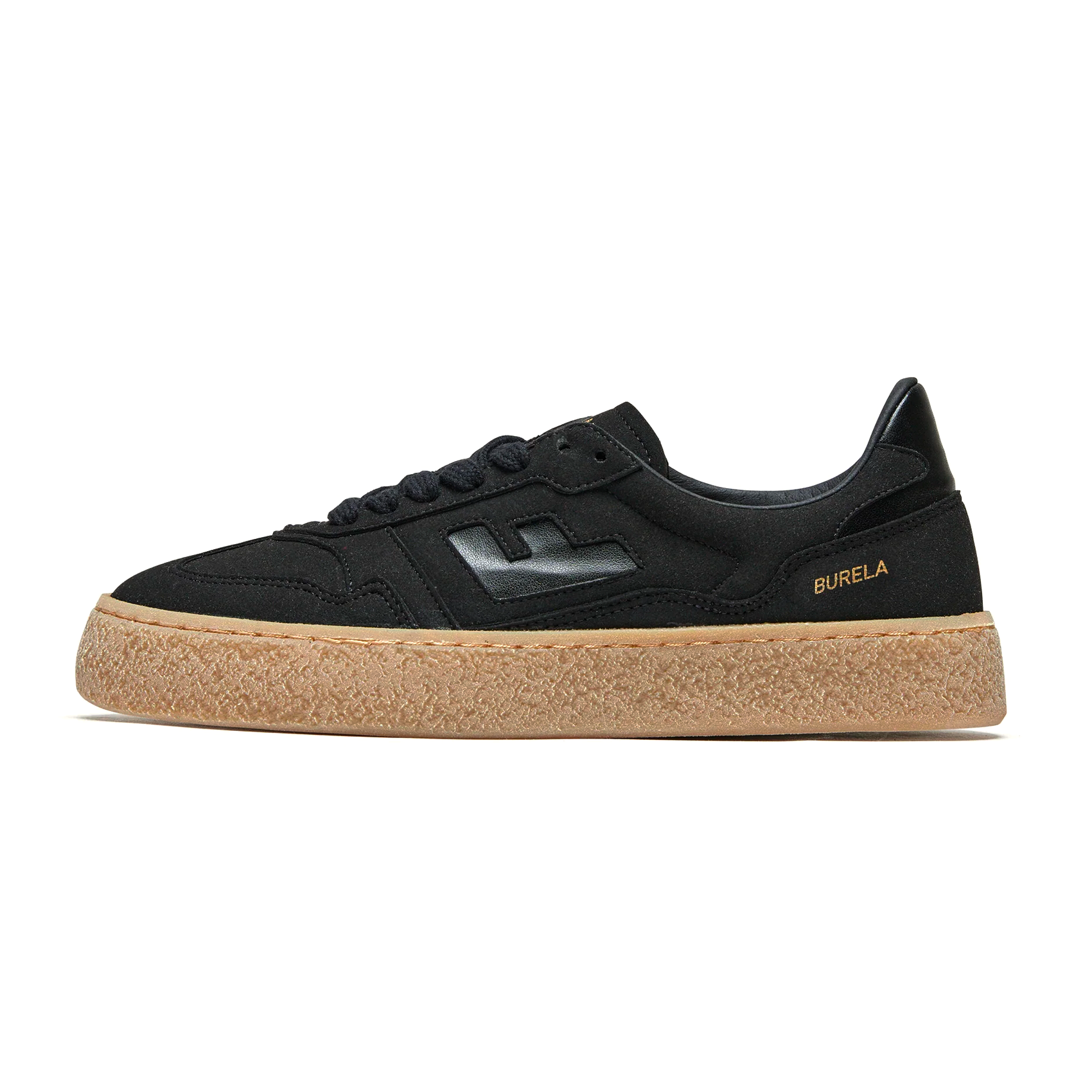 

Burela Bold Black Suede