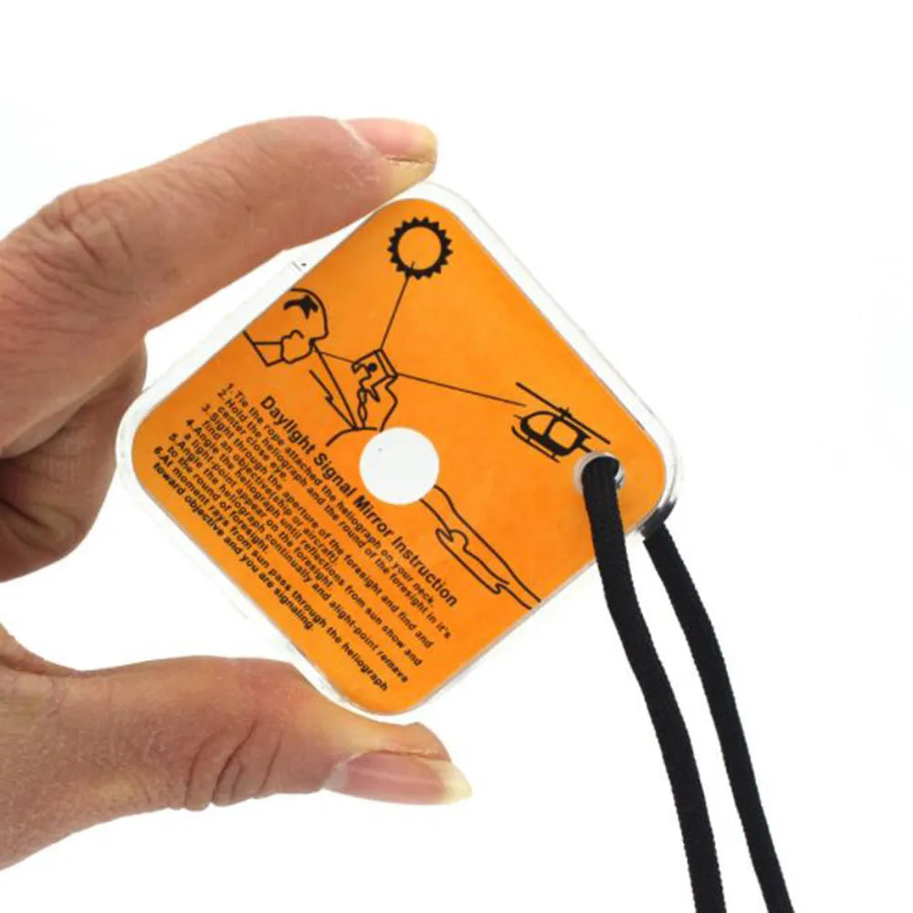 1PC Outdoor Survival Reflective Signal Mirror