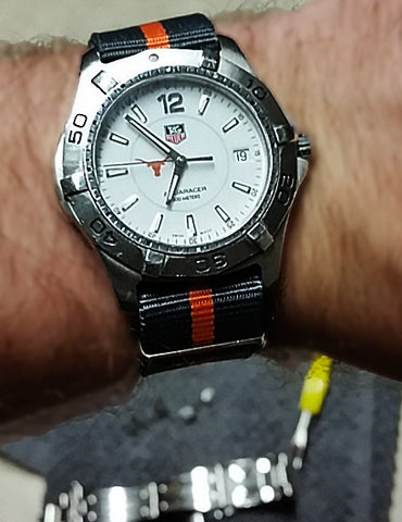 Smoke & Pumpkin NATO Strap Tag Heuer