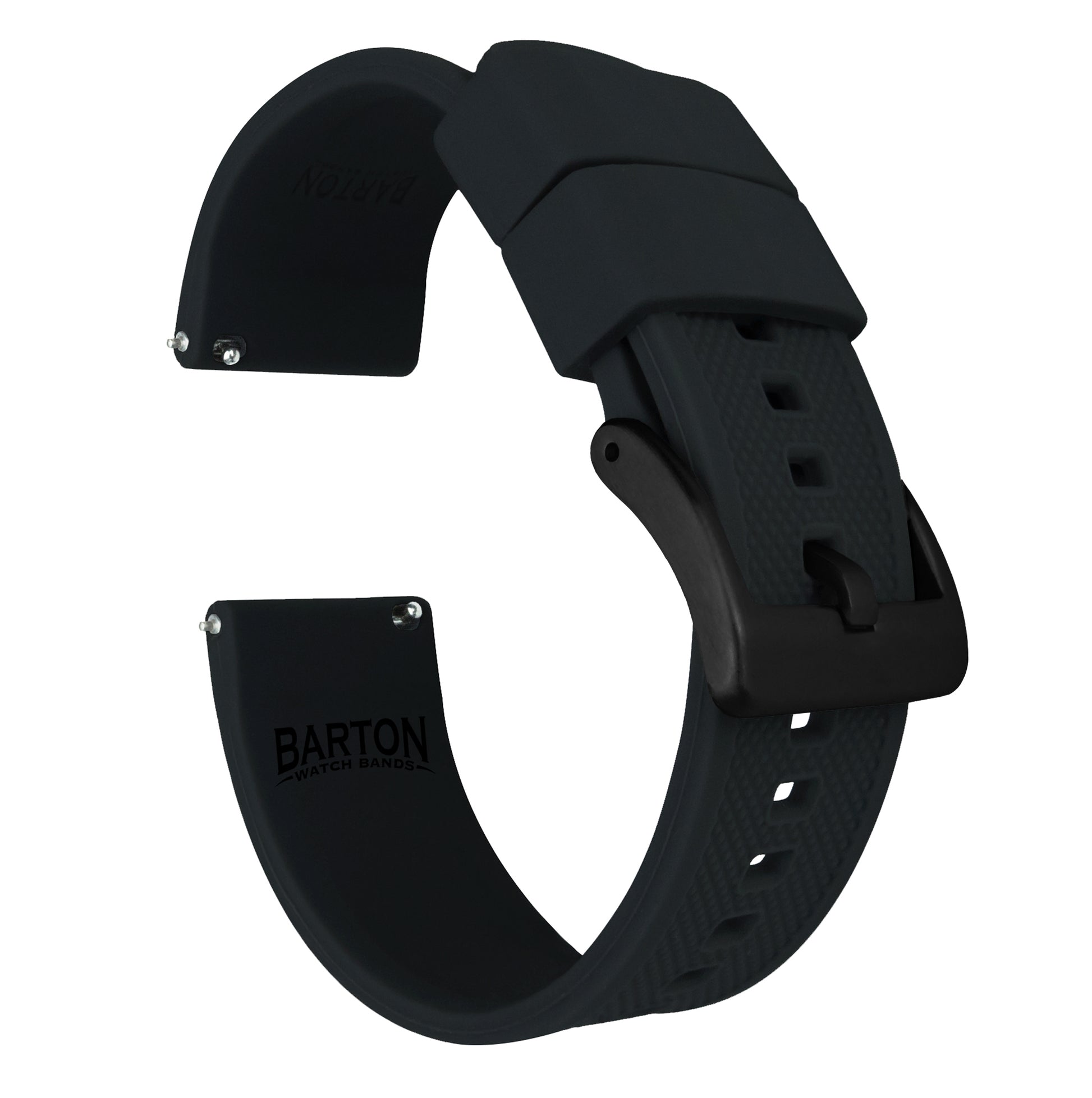 Samsung Galaxy Watch3 Elite Silicone Black Barton Watch Bands