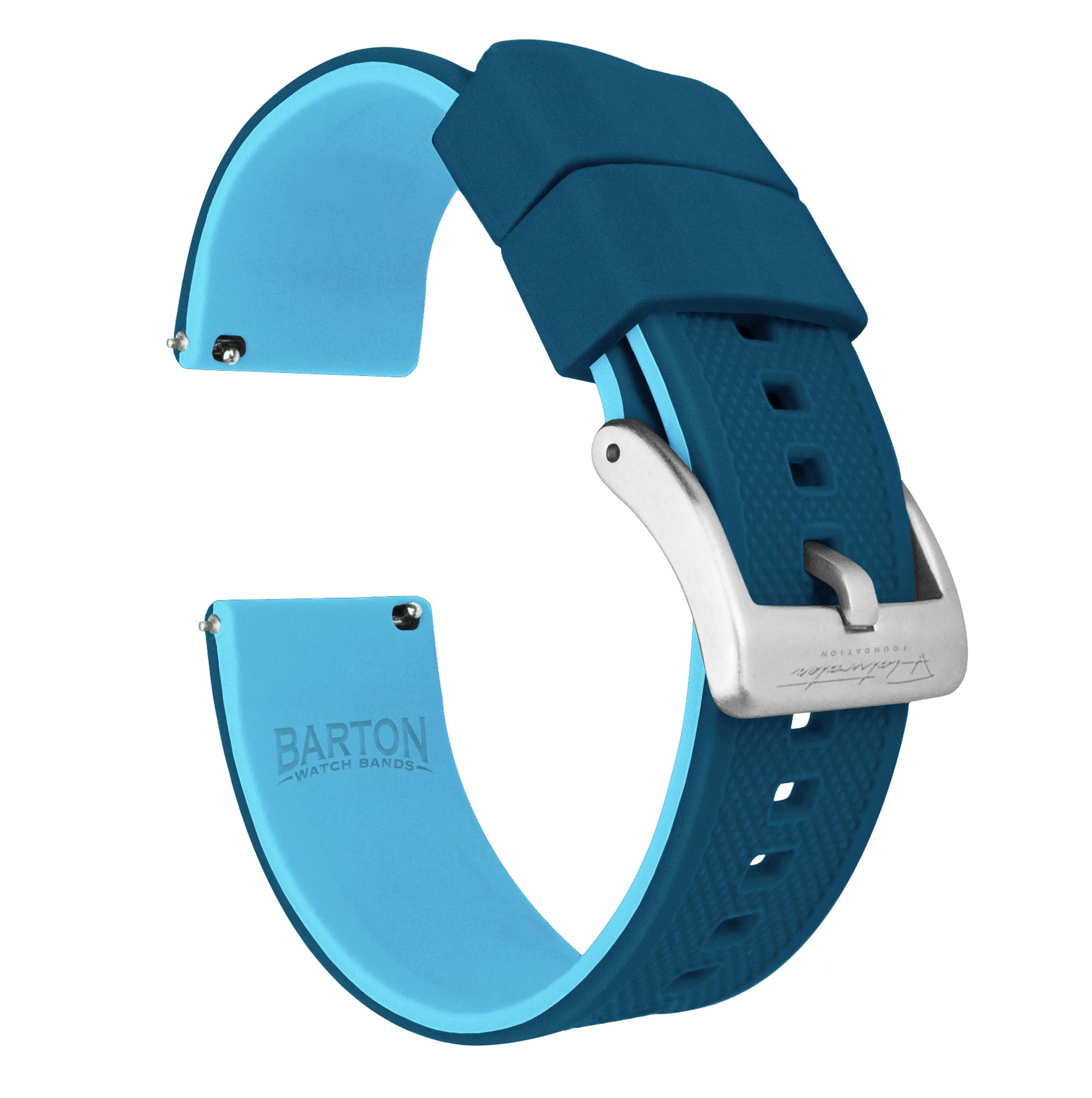 Samsung Galaxy Watch3 | Elite Silicone | Flatwater Blue - Barton Watch Bands