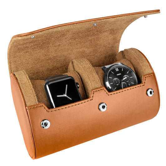 Leather Travel Watch Case for 4 / Quadruple Watch Roll / -  Canada
