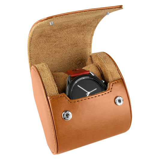 Leather Travel Watch Case - Triple Watch Roll, Roarcraft