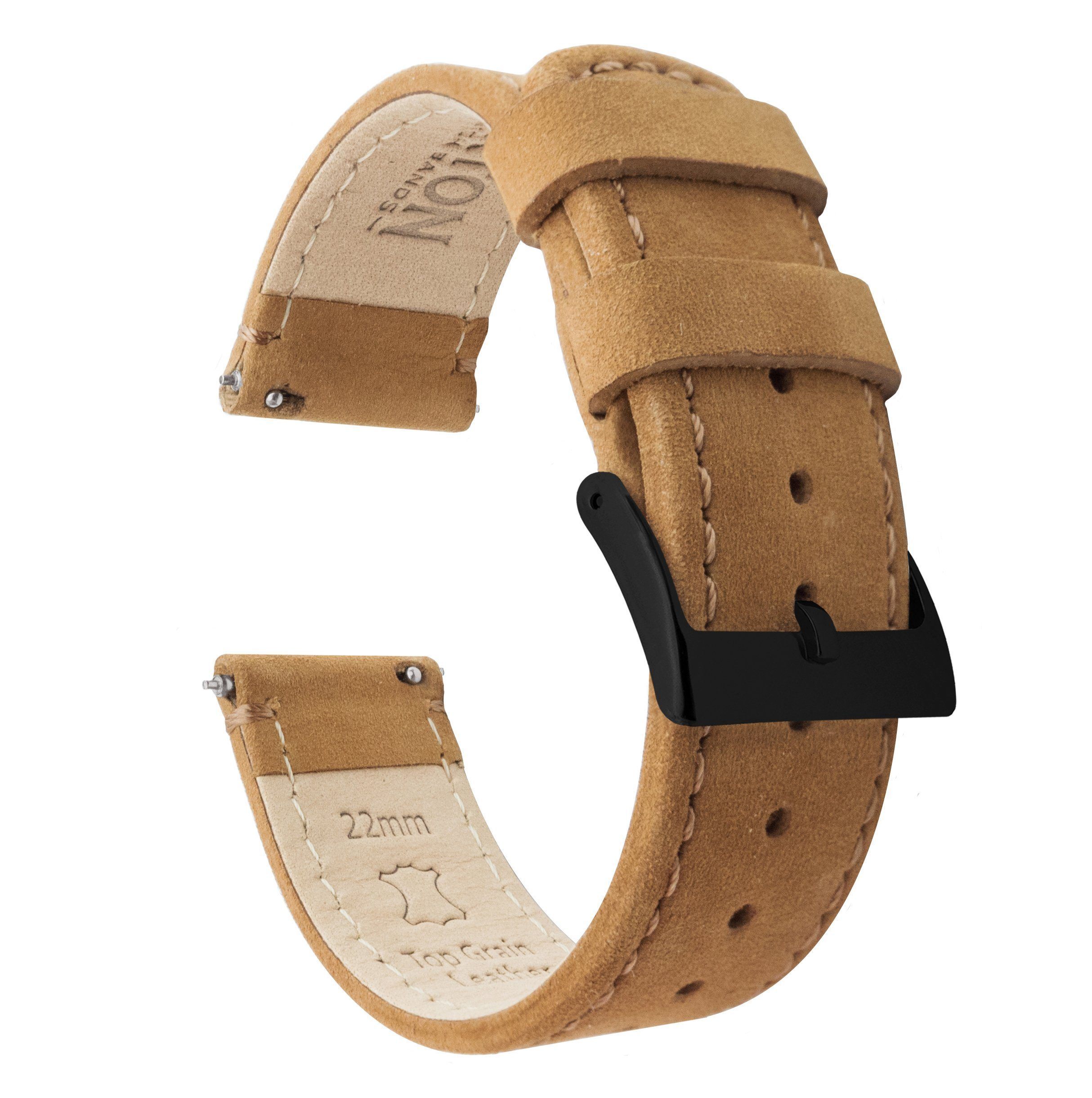 light brown leather watch band